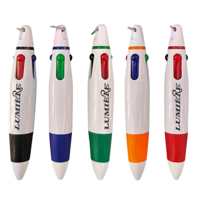 4 COLOURS LANYARD PEN - PROMOTIONAL CORPORATE GIFT