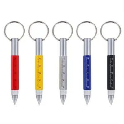 6-IN-1 KEYRING CHAIN PEN