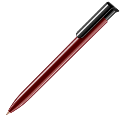 ABSOLUTE COLOUR BALL PEN - BURGUNDY - BLACK