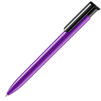 ABSOLUTE COLOUR BALL PEN - PURPLE - BLACK