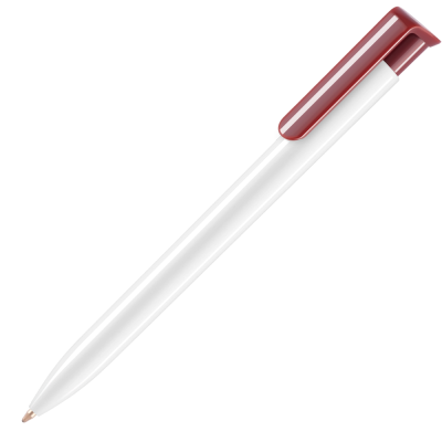 ABSOLUTE EXTRA BALL PEN - WHITE - BURGUNDY