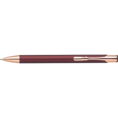 ALUMINIUM METAL BALL PEN in Burgundy