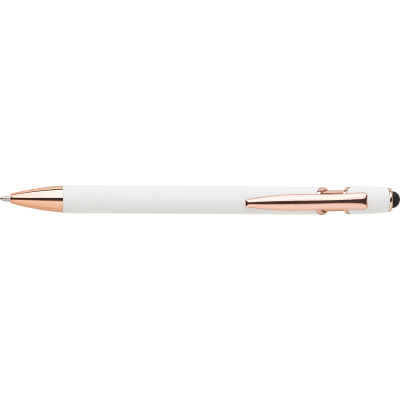 ALUMINIUM METAL BALL PEN in White
