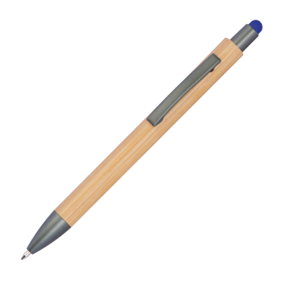 BALL PEN with Bamboo Coating in Blue