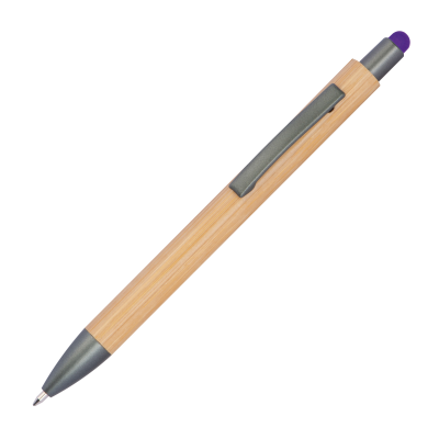 BALL PEN with Bamboo Coating in Purple