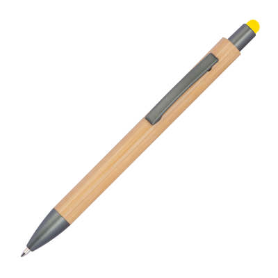 BALL PEN with Bamboo Coating in Yellow