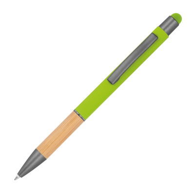 BALL PEN with Bamboo Grip Zone in Apple Green