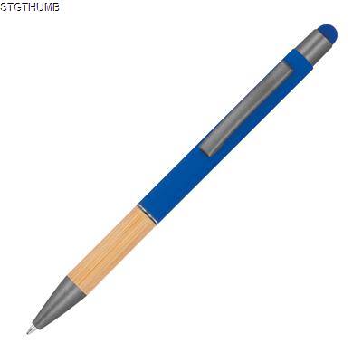 BALL PEN with Bamboo Grip Zone in Blue
