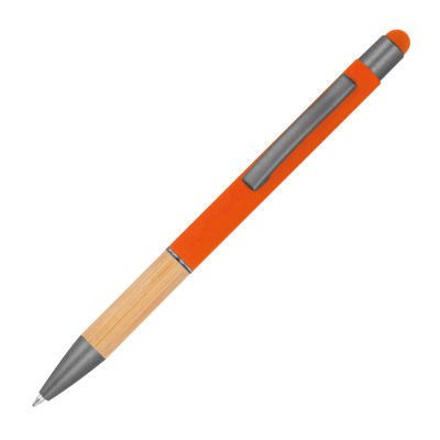 BALL PEN with Bamboo Grip Zone in Orange
