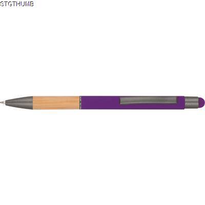BALL PEN with Bamboo Grip Zone in Purple