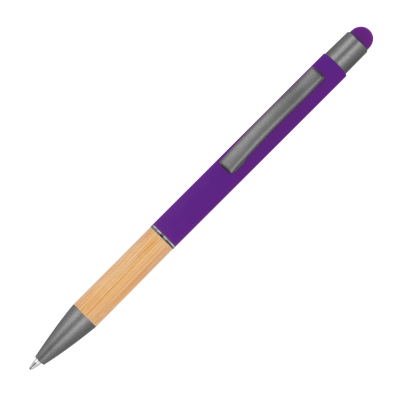 BALL PEN with Bamboo Grip Zone in Purple