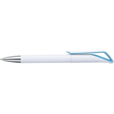BALL PEN with Geometric Cap in Light Blue