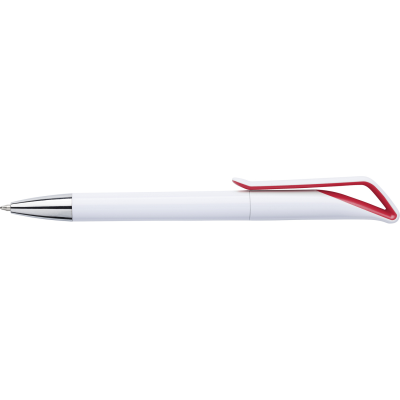 BALL PEN with Geometric Cap in Red