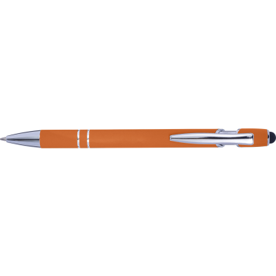 BALL PEN with Rubber Finish in Orange