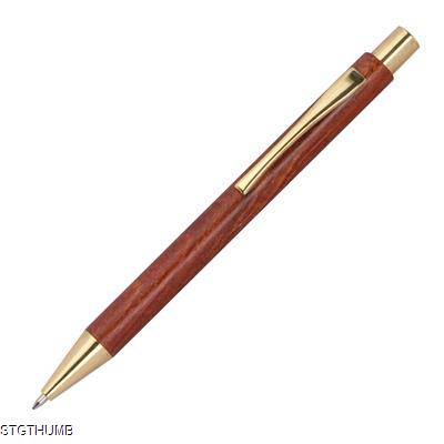 BALL PEN with Wood Coating in Brown