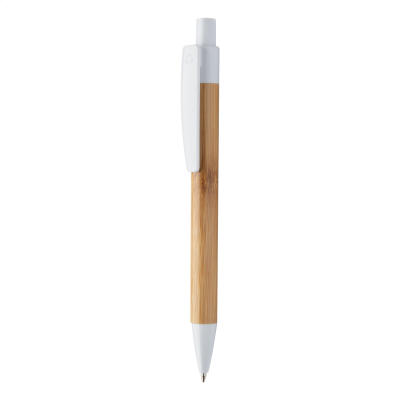 BAMBOO BALL PEN in White