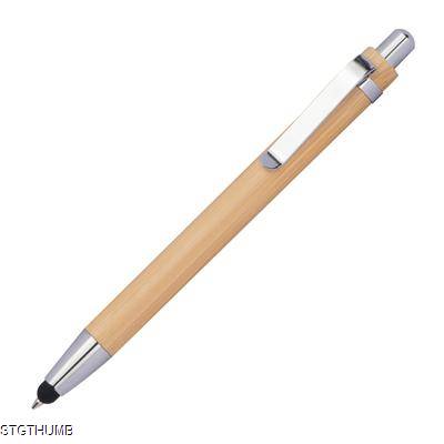 BAMBOO BALL PEN with Touch Function in Beige