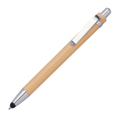 BAMBOO BALL PEN with Touch Function in Beige