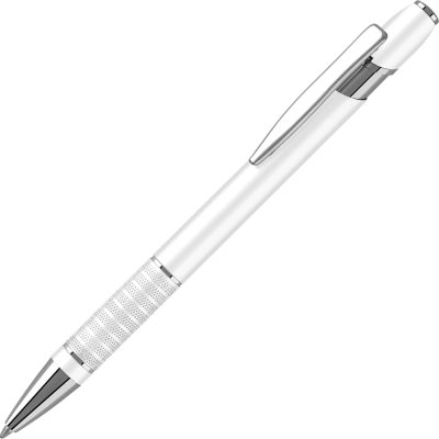 BELLA METAL BALL PEN - WHITE