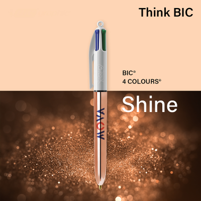 BIC® 4 COLOURS® SHINE BALL PEN