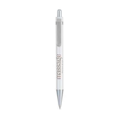 BOSTON PEN in White - PROMOTIONAL CORPORATE GIFT