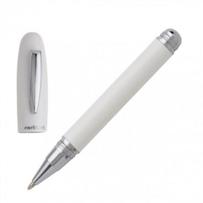 CACHAREL MINI METAL AQUARELLE BLANC BALL PEN in White