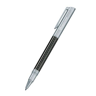 CARBON LINE CARBON & MATT SILVER CHROME METAL ROLLERBALL PEN