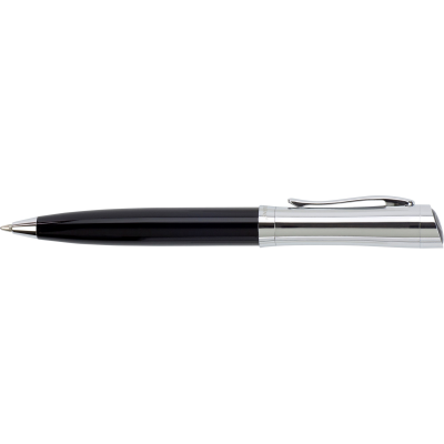 CHARLES DICKENS® BALL PEN in Black & Silver
