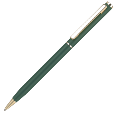 CHEVIOT ORO METAL BALL PEN - MATT GREEN - GOLD