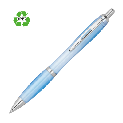CLEAR TRANSPARENT BALL PEN ALKEN in Light Blue 