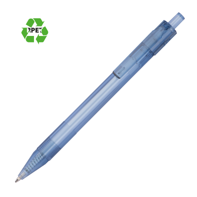 CLEAR TRANSPARENT BALL PEN GLASGOW in Light Blue 