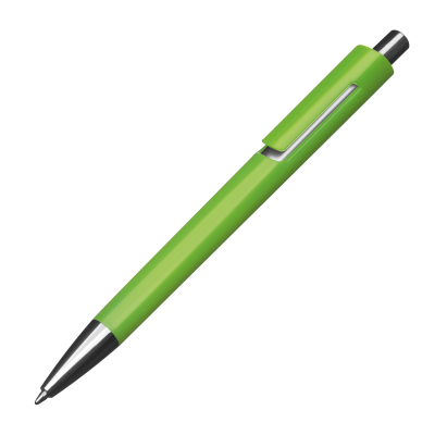 COLOURFUL PLASTIC BALL PEN in Apple Green
