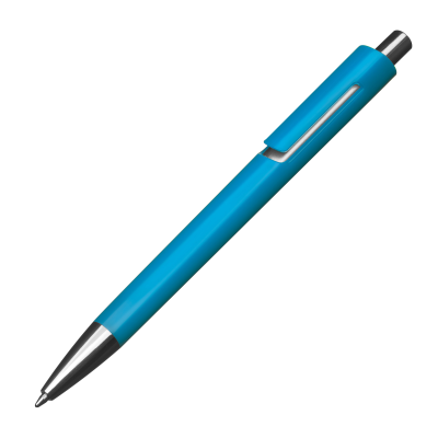 COLOURFUL PLASTIC BALL PEN in Light Blue