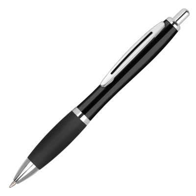 CONTOUR METAL BALL PEN - BLACK