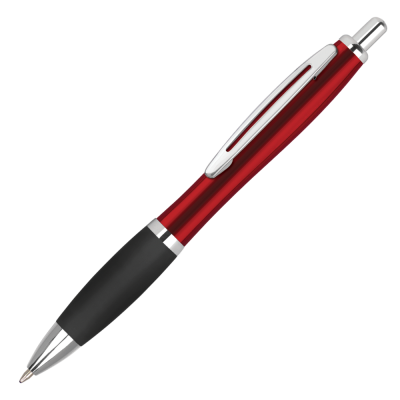 CONTOUR METAL BALL PEN - RED