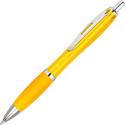 CONTOUR STANDARD BALL PEN - TRANSLUCENT YELLOW