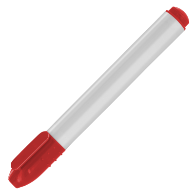 DRY WIPE MARKER PRO - WHITE - RED
