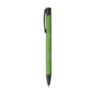 EBONY RUBBER PEN in Pale Green - PROMOTIONAL CORPORATE GIFT