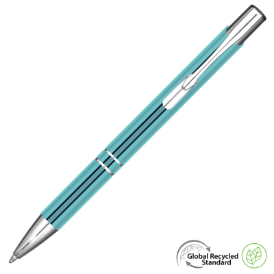 ELECTRA CLASSIC GRS RECYCLED METAL BALL PEN - LIGHT BLUE