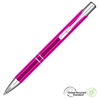 ELECTRA CLASSIC GRS RECYCLED METAL BALL PEN - PINK