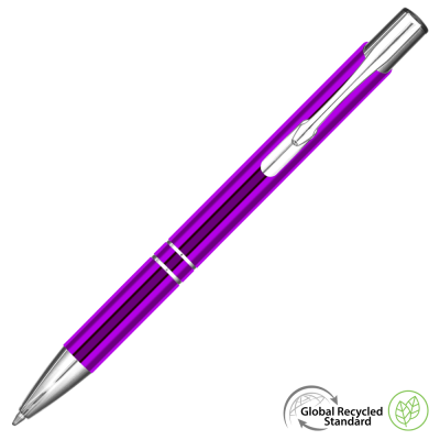 ELECTRA CLASSIC GRS RECYCLED METAL BALL PEN - PURPLE