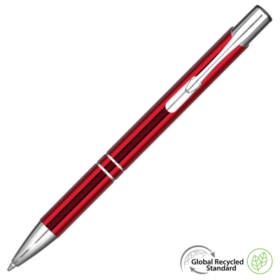 ELECTRA CLASSIC GRS RECYCLED METAL BALL PEN - RED