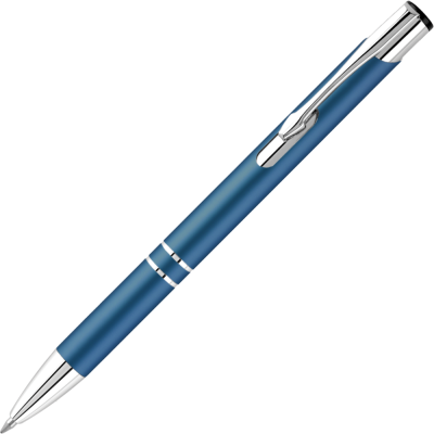 ELECTRA CLASSIC SATIN METAL BALL PEN - DARK BLUE