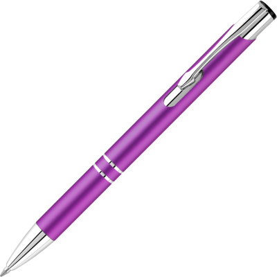 ELECTRA CLASSIC SATIN METAL BALL PEN - PURPLE