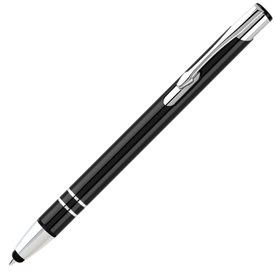 ELECTRA METAL TOUCH STYLUS BALL PEN - BLACK