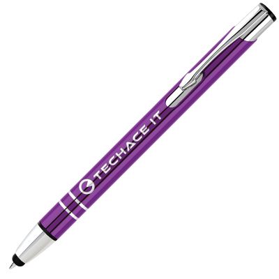 ELECTRA METAL TOUCH STYLUS BALL PEN - PURPLE