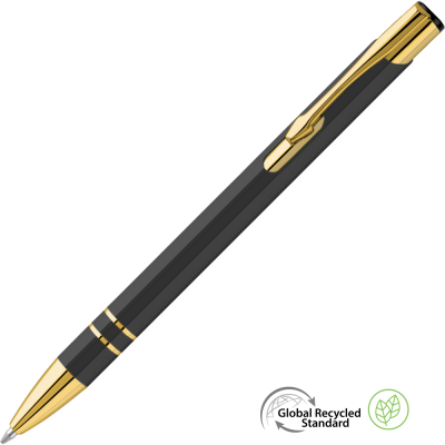 ELECTRA ORO GRS RECYCLED METAL BALL PEN - GUN METAL