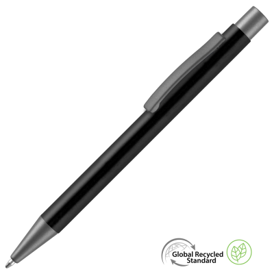 ERGO GRS RECYCLED METAL BALL PEN - BLACK