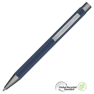 ERGO GRS RECYCLED METAL BALL PEN - DARK BLUE