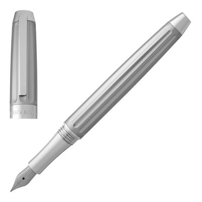 FOUNTAIN PEN BEAM SILVER CHROME